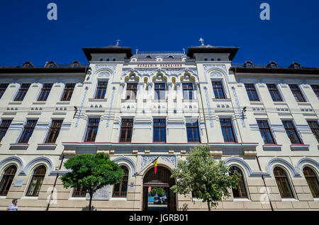 Accademia Andreiana Facoltà di Teologia edificio su Mitropoliei Street nel centro storico della città di Sibiu della Transilvania regione, Romania Foto Stock