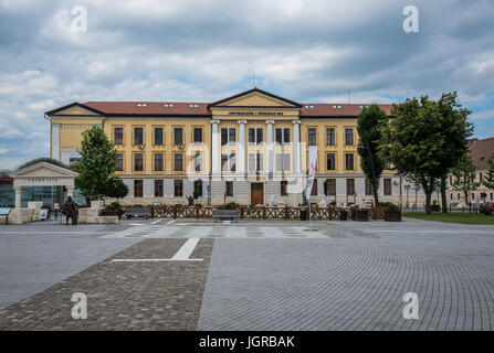 1 Decembrie 1918 University sulla University Park Square in Alba Carolina fortezza in Alba Iulia città situata nella contea di Alba, Transilvania, Romania Foto Stock