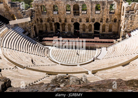 Il Teatro di Dioniso, Atene, Grecia Foto Stock