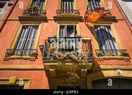 Una gloriosa casa francese in Carcarsonne SW FRANCIA Foto Stock