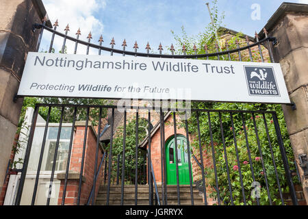 Nottinghamshire Wildlife Trust, parte della rete del Regno Unito della fauna locale confida a lavorare per proteggere la fauna selvatica, Sneinton, Nottingham, Inghilterra, Regno Unito Foto Stock