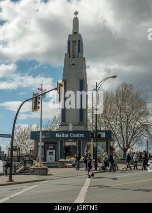 Il turista Visitor Information Center all'interno del porto di Victoria British Columbia Foto Stock