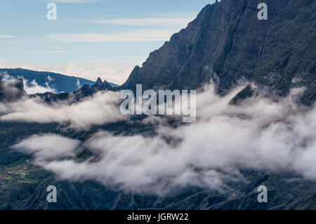 Paesaggio di La Reunion Island, Francese dipartimento oltremare, Oceano Indiano Foto Stock