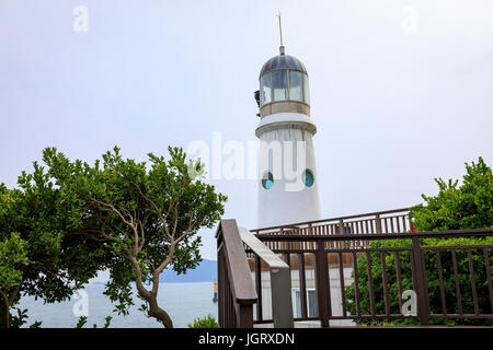 Giu 21, 2017 Il Faro Dongbaekseom all interno dell area Nurimaru Apec in Busan, Corea del Sud Foto Stock