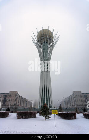 Ad Astana, Kazakistan - 22 Febbraio 2017: Astana, la capitale del Kazakistan. Questa città sarà il sito dell'Expo 2017. Foto Stock