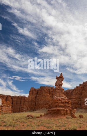 La Hopi Clown. Moenave arenaria, relativamente morbido strato di arenaria che si presta bene a essere scolpito da erosione. In Arizona, Stati Uniti d'America Foto Stock