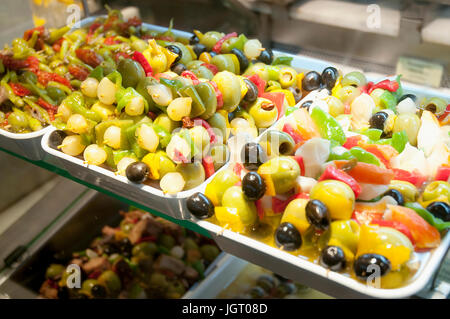 Tipiche tapas. Madrid, Spagna. Foto Stock