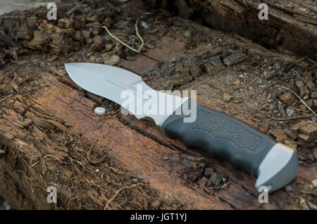 Grande coltello militare. Coltello per attacco. Coltello di forza. Foto Stock