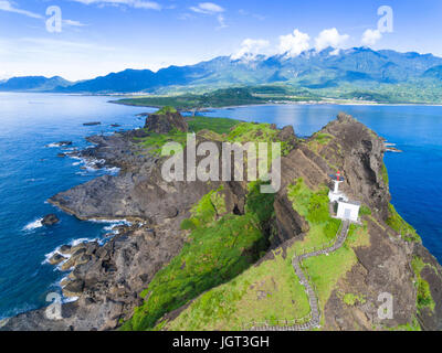 Vista aerea del Sansiantai in Taitung. Taiwan Foto Stock