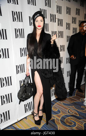 Alaina Beaton aka porcellana arriva nero sessantesimo annuale di BMI Pop Awards Beverly Wilshire Hotel Four Seasons maggio 15,2012 Beverly Hills, la California. Foto Stock