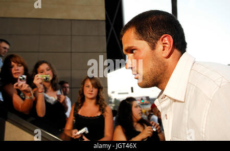 Matt leinard assiste seconda annua celebrity bowling notte detenute da matt leinard luglio 17,2008,hollywood california. Foto Stock