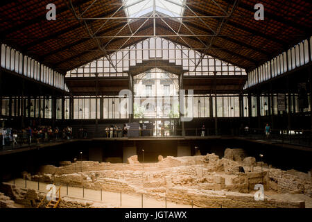 Vista interna di El Born e culturale Memorial Centre di Barcellona, in Catalogna, Spagna. Foto Stock