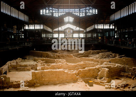 Vista interna di El Born e culturale Memorial Centre di Barcellona, in Catalogna, Spagna. Foto Stock