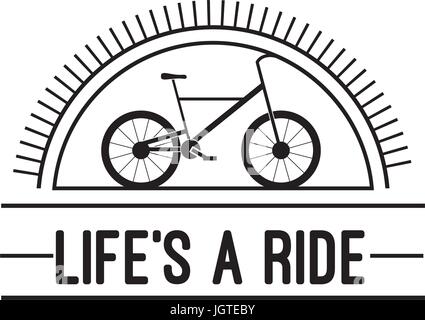 Badge bici stile vintage Illustrazione Vettoriale