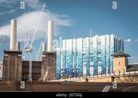 La nuova centrale elettrica Battersea è in fase di costruzione a Londra, Inghilterra, Regno Unito Foto Stock
