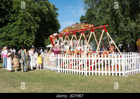 Il Barnes annuale Fiera del paese su Barnes comune in SW London, Regno Unito Foto Stock