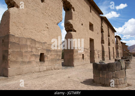 Raqchi, vale la pena di sacro dei Los Incas, regione di Cusco, Lima, Peru Foto Stock