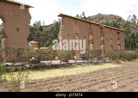 Raqchi, vale la pena di sacro dei Los Incas, regione di Cusco, Lima, Peru Foto Stock