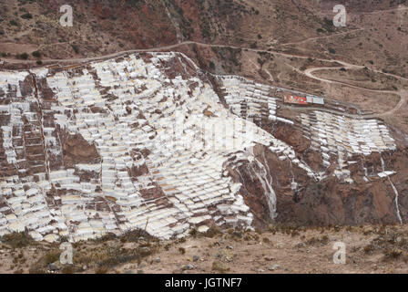 Salineras (OU) di Salinas de Maras - Valle Sagrado de los Incas - Regione de Cusco - Perú ATENÇÃO: NÃO PODEMOS REPRESENTAR ESSA IMAGEM FORA DA AMERICA LAT Foto Stock