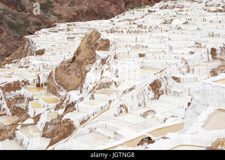 Salineras (OU) di Salinas de Maras - Valle Sagrado de los Incas - Regione de Cusco - Perú ATENÇÃO: NÃO PODEMOS REPRESENTAR ESSA IMAGEM FORA DA AMERICA LAT Foto Stock