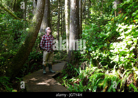 Pacific Rim National Park Reserve canadesi è un parco nazionale situato sulla costa occidentale dell'isola di Vancouver, British Columbia, Canada. Foto Stock