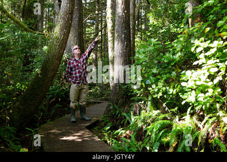 Pacific Rim National Park Reserve canadesi è un parco nazionale situato sulla costa occidentale dell'isola di Vancouver, British Columbia, Canada. Foto Stock