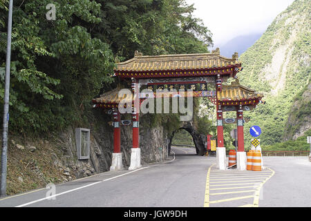 Pietra miliare di Taiwan Foto Stock