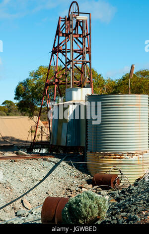 Abbandonato il vecchio operazione mineraria Foto Stock