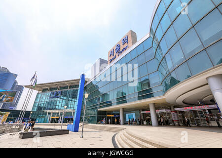 Jun 20, 2017 Stazione di Seoul - la più importante stazione ferroviaria in Corea del Sud Foto Stock