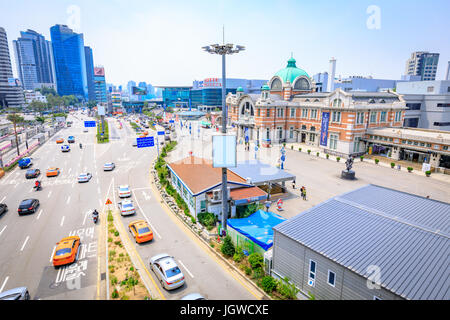 Jun 20, 2017 stazione di Seoul visto da Seoullo 7017 in Corea del Sud Foto Stock