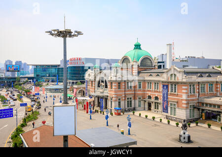 Jun 20, 2017 stazione di Seoul visto da Seoullo 7017 in Corea del Sud Foto Stock