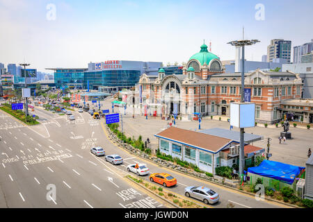 Jun 20, 2017 stazione di Seoul visto da Seoullo 7017 in Corea del Sud Foto Stock