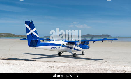 Twin Otter aeromobile, Barra Airport Foto Stock