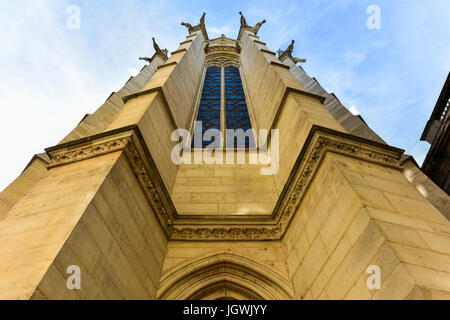 La Sainte-Chapelle è una cappella reale in stile gotico, entro la medievale Palais de la Cite, la residenza dei re di Francia fino al XIV Foto Stock