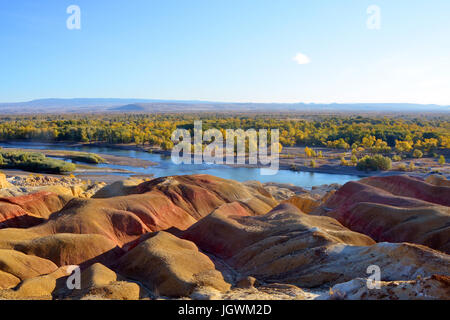 Lago Kanas,Xinjiang, Cina Foto Stock