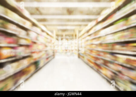 Abstract foto sfocata di conservare in magazzino sfondo bokeh di fondo Foto Stock