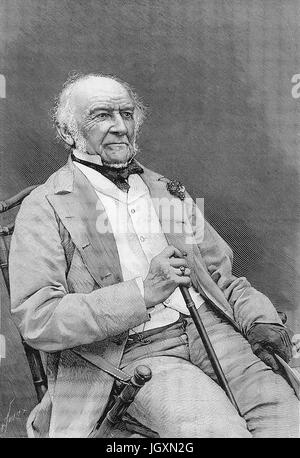WILLIAM EWART GLADSTONE (1809-1898) liberale britannico comincia poco prima della sua morte Foto Stock