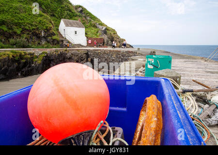 Porthgain Harbour, Pembrokeshire, Wales, Regno Unito. Foto Stock