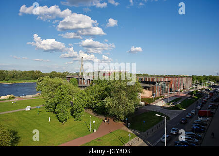 Warsaw University Library giardini sul tetto. Foto Stock