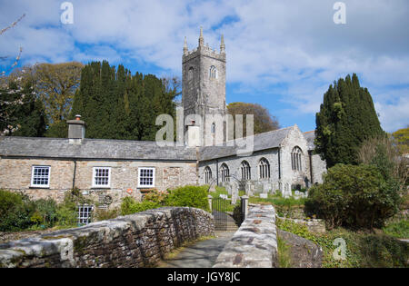 Chiesa di St Nonna in Altarnun, Cornwall, Regno Unito Foto Stock