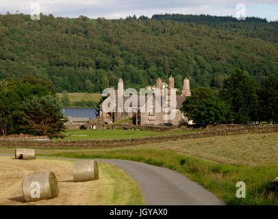 Coniston hall, Coniston Water, nel distretto del lago, cumbria, Regno Unito Foto Stock