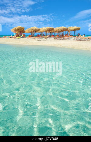 Elafonissi Beach, Creta, Grecia Foto Stock