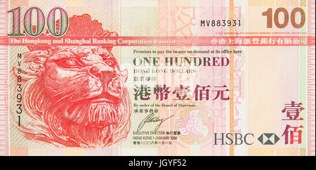 Un centinaio di dollari di Hong kong Foto Stock