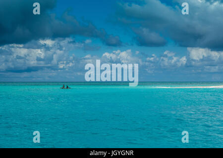 Acqua cristallina a Nosy Iranja, Madagascar Foto Stock