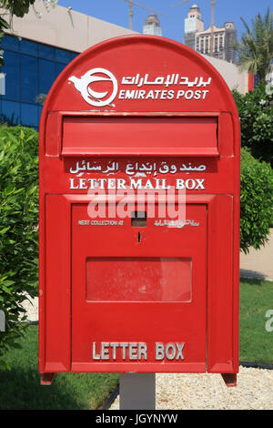 Casella postale. Emirato di Abu Dhabi. Foto Stock