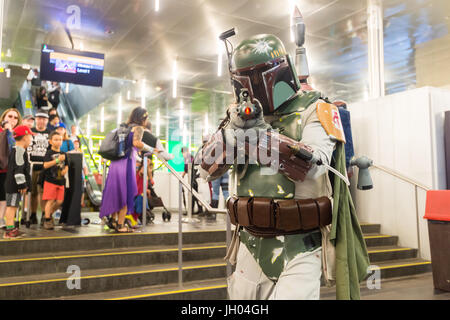 Montreal, Canada - 9 Luglio 2017: la cultura Pop fan convention Comic Con Foto Stock