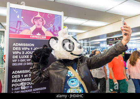 Montreal, Canada - 9 Luglio 2017: la cultura Pop fan convention Comic Con Foto Stock