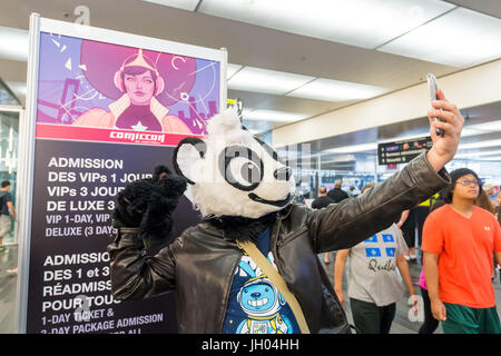 Montreal, Canada - 9 Luglio 2017: la cultura Pop fan convention Comic Con Foto Stock