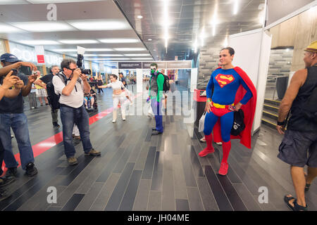 Montreal, Canada - 9 Luglio 2017: la cultura Pop fan convention Comic Con Foto Stock