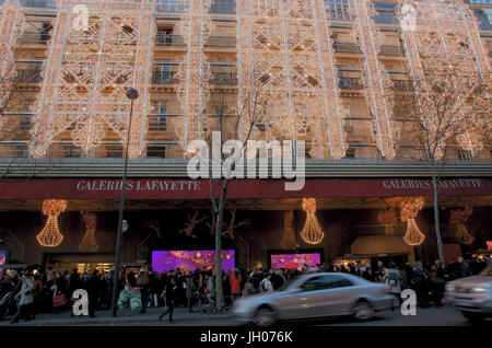 Decorazione, Galeries Lafayette Haussmann, Boulevard Haussmann - 75008, (75), Parigi, Francia Foto Stock